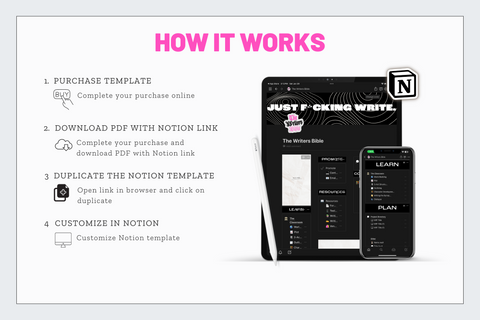 The Writer's Bible // NOTION TEMPLATE