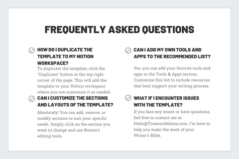 The Writer's Bible // NOTION TEMPLATE